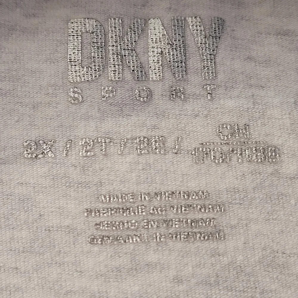 DKNY Sport Cotton Stretch Plus Size Tee Neon Logo Pink Orange Yellow Light Grey - Picture 9 of 12